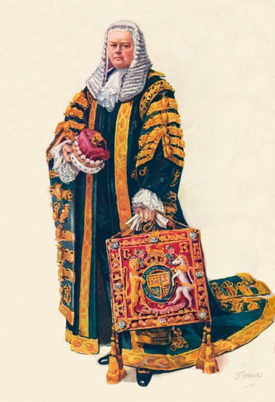 The Lord Chancellor In His Coronation Robes, 1937 by Unbekannt