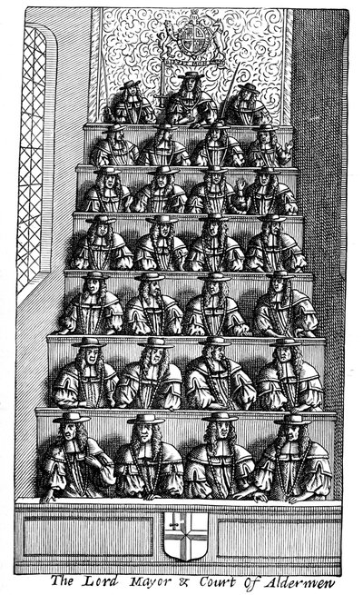 The Lord Mayor and the Court of Aldermen, London, 1681 by Unbekannt
