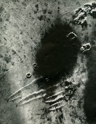 The Luftwaffe scrambles as Bostons of the S.A.A.F. by Unbekannt