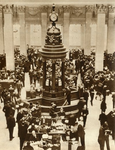 The Lutine Bell in the Underwriting Room at Lloyds of London by Unbekannt