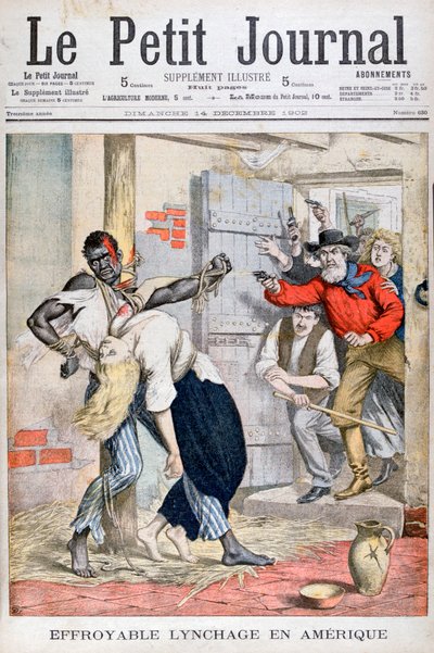 The Lynching in a Prison of a Black Man and the Assassination of a White Woman Tied to Him, 1902 by Unbekannt