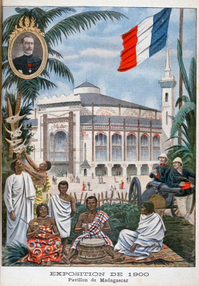 The Madagascan pavilion at the Universal Exhibition of 1900, Paris, 1900 by Unbekannt
