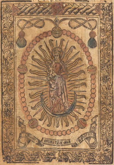 The Madonna and Child in a Rosary by Unbekannt