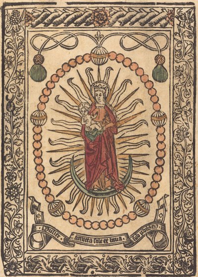 The Madonna and Child in a Rosary by Unbekannt