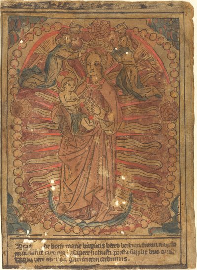 The Madonna and Child in a Rosary by Unbekannt