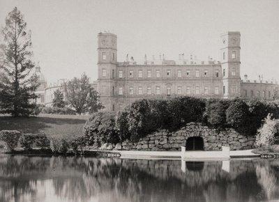 The Main Facade of the Palace at Gatchina, 1870s-1880s by Unbekannt
