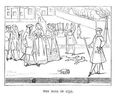 The Mall in 1732 by Unbekannt