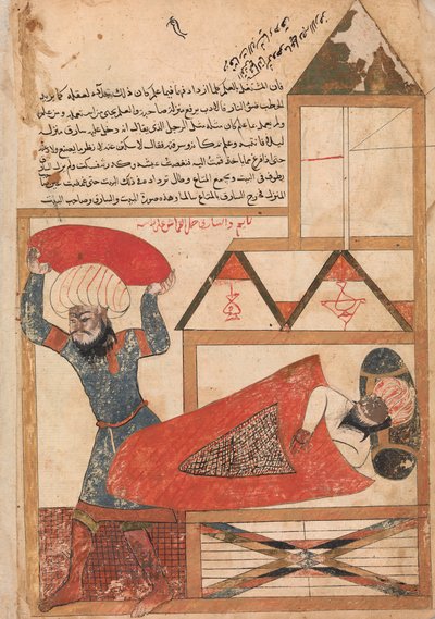 The Man who Pretends to be Asleep While the Thief Enters his House by Unbekannt