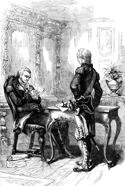 The Marquis de Lafayette with George Washington by Unbekannt