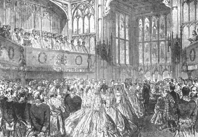 The Marriage of Princess Helena with Prince Christian of Schleswig-Holstein by Unbekannt