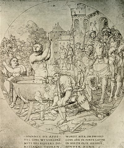 The Martyrdom of St John the Evangelist by Unbekannt