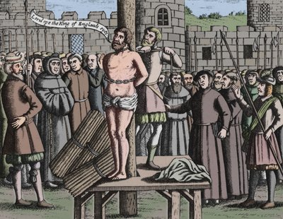 The Martyrdom of Master William Tindall in Flanders by Vilvord Castle, 1563, 1947 by Unbekannt