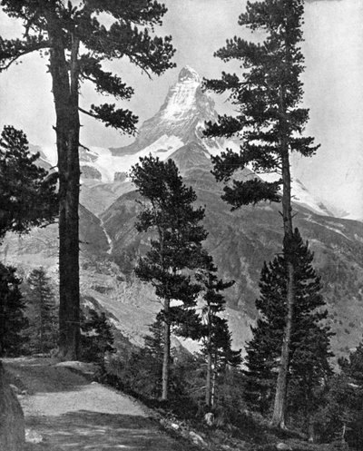 The Matterhorn as Seen from the Riffel Path, the Alps by Unbekannt
