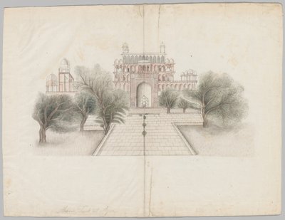 The Mausoleum of Akbar at Secundrabad, Early 19th Century by Unbekannt
