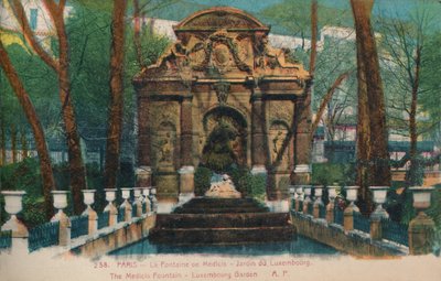 The Medici Fountain, Jardin du Luxembourg, Paris by Unbekannt