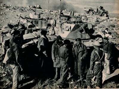 The Meeting at El Duda. On 26 November the Tobruk Garrison Took El Duda by Unbekannt