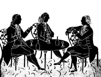 The Messrs Hostayn and the Reverend R. Wood by Unbekannt