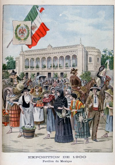 The Mexican Pavilion at the Universal Exhibition of 1900, Paris by Unbekannt