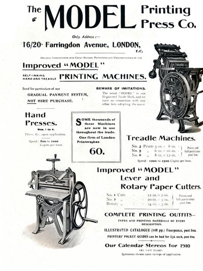 The Model Printing Press Co. by Unbekannt