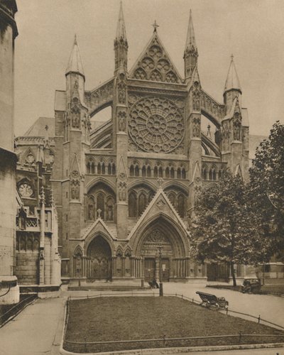 The Modern North Front and the Main Entrance to the Abbey by Unbekannt