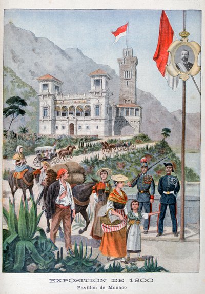 The Monaco Pavilion at the Universal Exhibition of 1900, Paris by Unbekannt