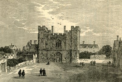 The Monastery of St. John of Jerusalem, Clerkenwell - The Gate from the West by Unbekannt
