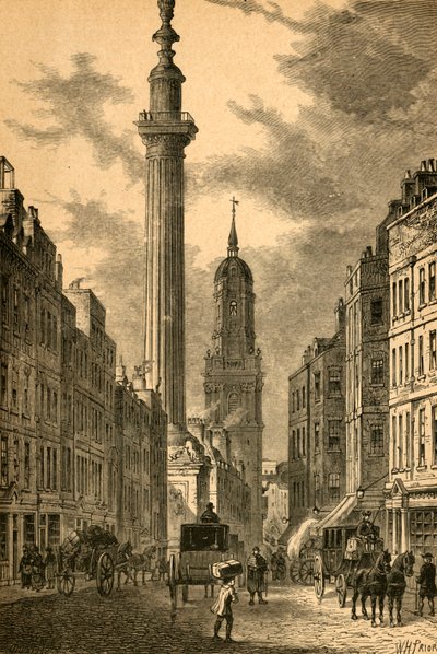 The Monument and the Church of St. Magnus by Unbekannt