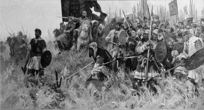 The Morning of the Battle of Kulikovo by Unbekannt