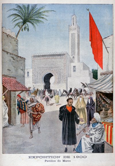 The Moroccan pavilion at the Universal Exhibition of 1900, Paris, 1900 by Unbekannt