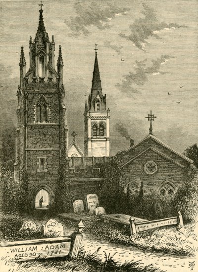 The Mortuary Chapel and New Church, Woburn, 1898 by Unbekannt