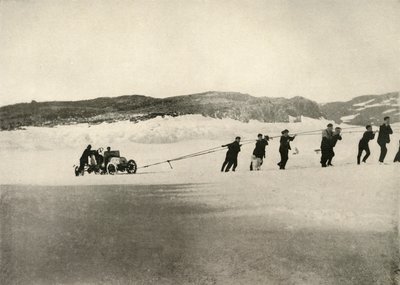 The Motor-Car in Soft Snow, after the return of the Ship, c. 1908, 1909 by Unbekannt