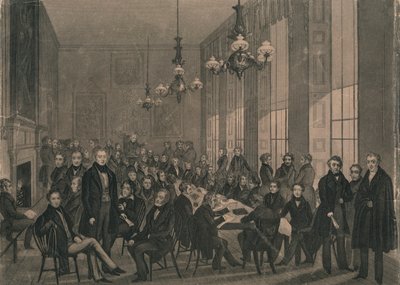 The National Convention at the British Coffee House by Unbekannt