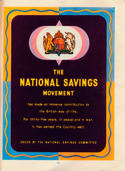 The National Savings Movement by Unbekannt