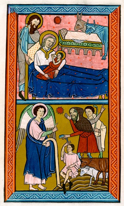 The Nativity and the Annunciation to the Shepherds by Unbekannt