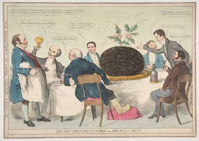 The New Parliament Pudding or John Bull