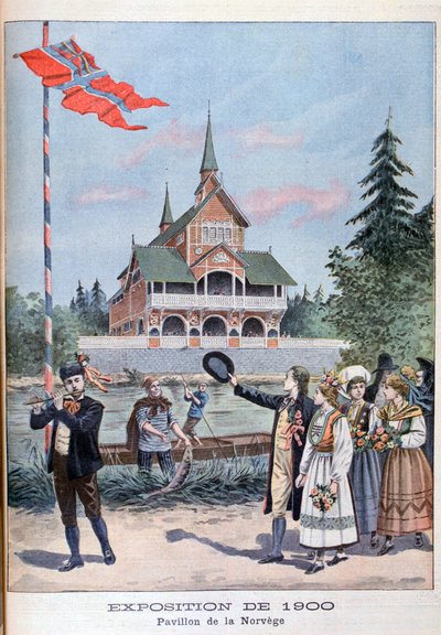 The Norwegian pavilion at the Universal Exhibition of 1900, Paris by Unbekannt