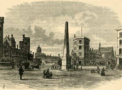 The Obelisk in St. Georges Circus by Unbekannt