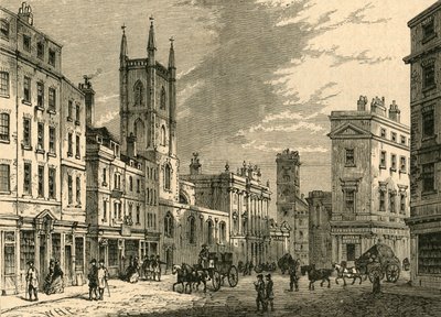 The Old Bank, Looking from the Mansion House by Unbekannt