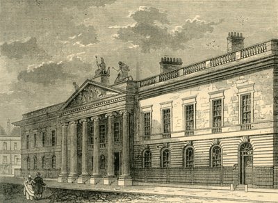 The Old India Office, Leadenhall Street in 1803 by Unbekannt