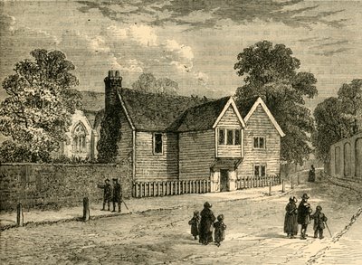 The Old Rectory, Stoke Newington, in 1858, c1876 by Unbekannt