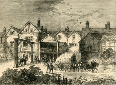 The Old Tabard Inn, in the Seventeenth Century, c1878 by Unbekannt