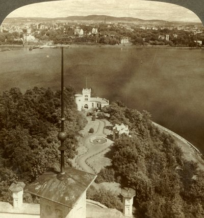 The Oscarshal Royal Gardens and Christiania, from the Chateau, Norway by Unbekannt