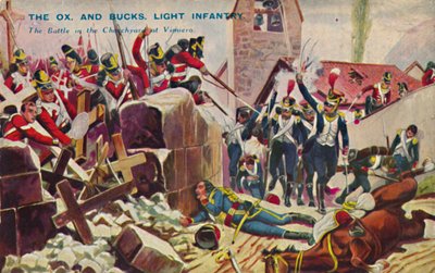 The Ox. And Bucks. Light Infantry. The Battle in the Churchyard at Vimiero, 1808 by Unbekannt