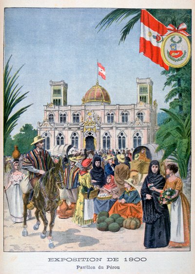The Peruvian Pavilion at the Universal Exhibition of 1900, Paris by Unbekannt
