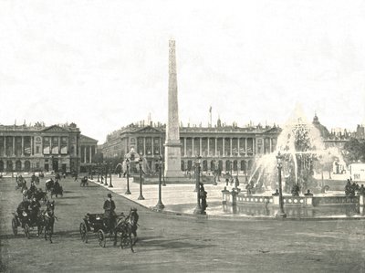 The Place de la Concorde, Paris, France by Unbekannt
