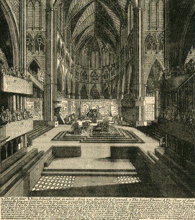 The Preparations for the Coronation of James II and His Queen, in 1685, 1881 by Unbekannt