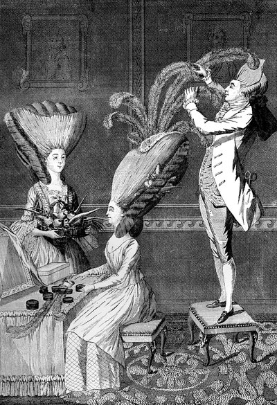 The Preposterous Head Dress or The Feathered Lady by Unbekannt