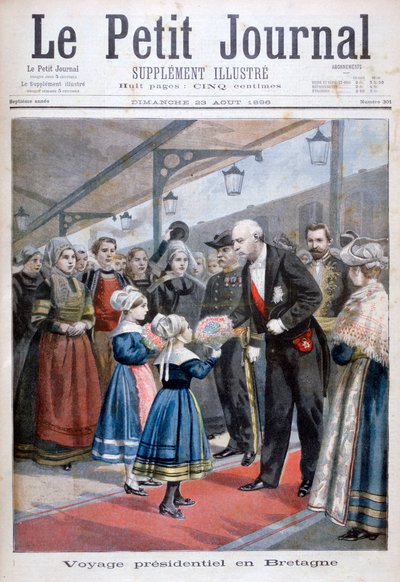 The President of the French Republic visiting Brittany by Unbekannt