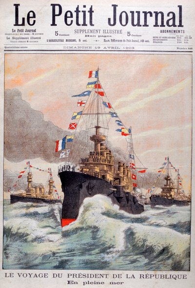 The President of the Republic of France on His Way to Algeria by Unbekannt