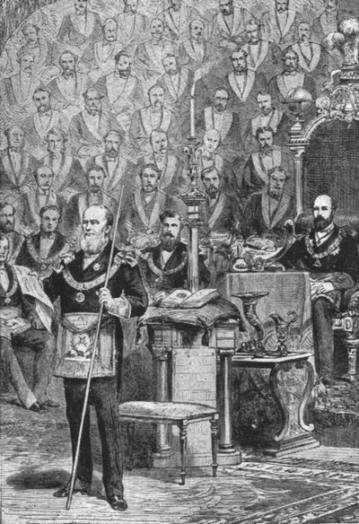 The Prince of Wales First Installation as Grand Master of the Freemasons, April 28, 1875 by Unbekannt